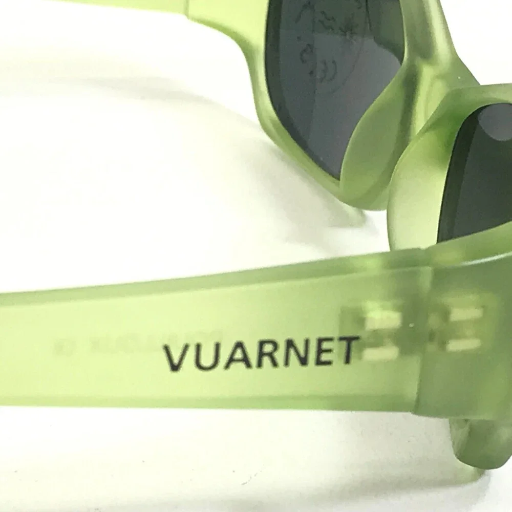 Vuarnet Kids Sunglasses B900 Matte Clear Green Frames with Blue Lenses